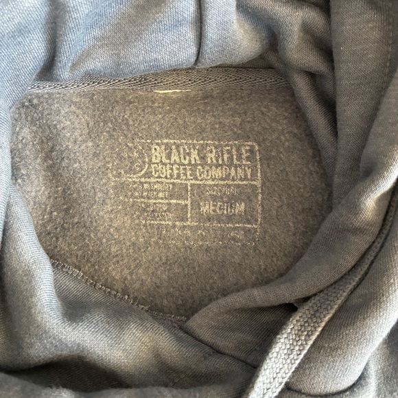 Black Rifle Coffee Company Cropped Hoodie Gray Size Medium EUC - Picture 3 of 6